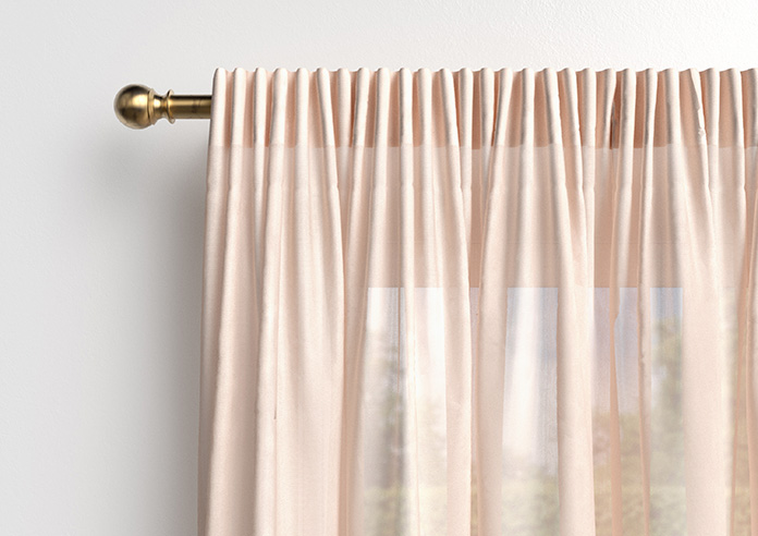 Pavia Voile, Peach Blush - Made to Measure Curtains - Image 10